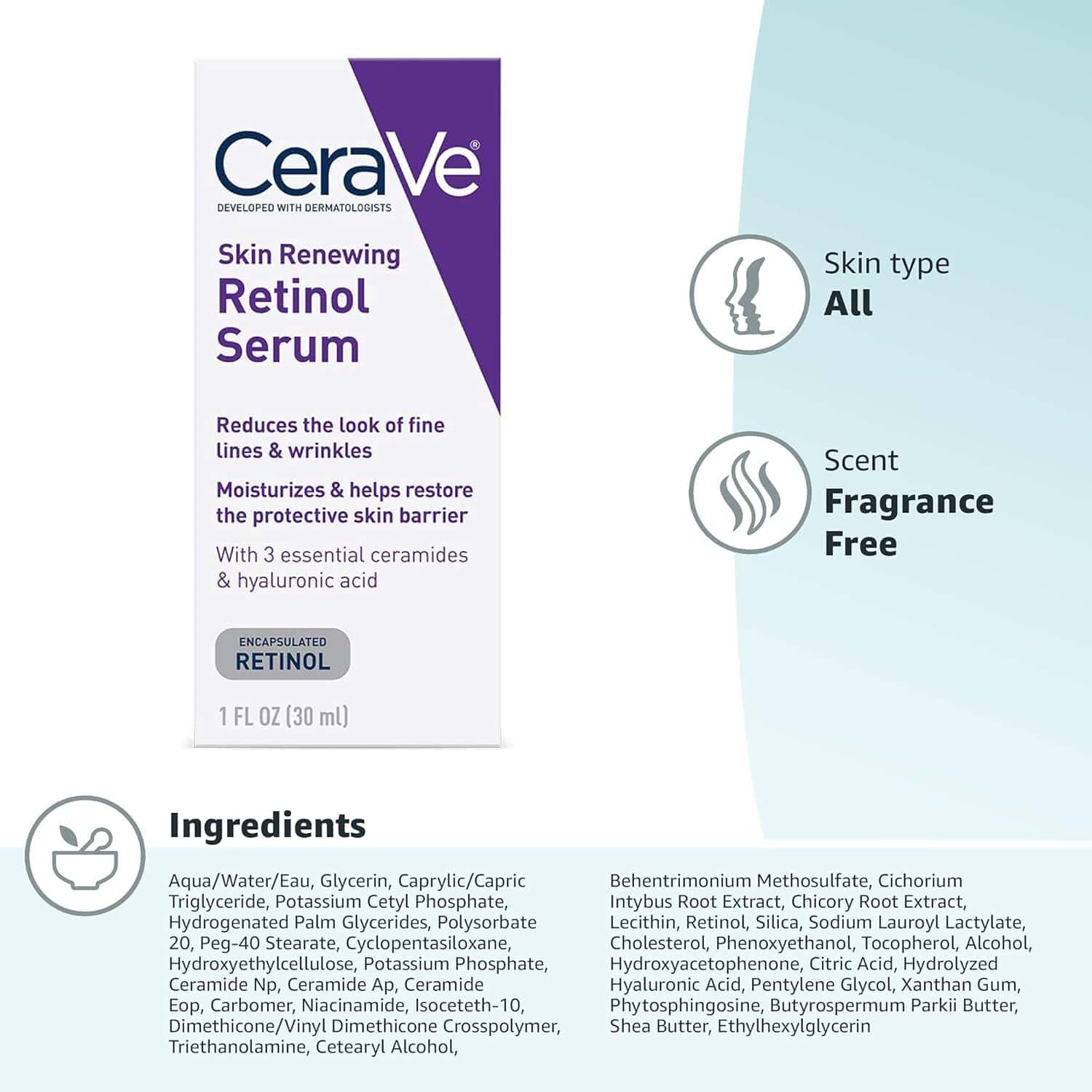 710MQFmyHWL._SL1500_.jpg Cerave Skin Renewing Retinol Serum - Image 10