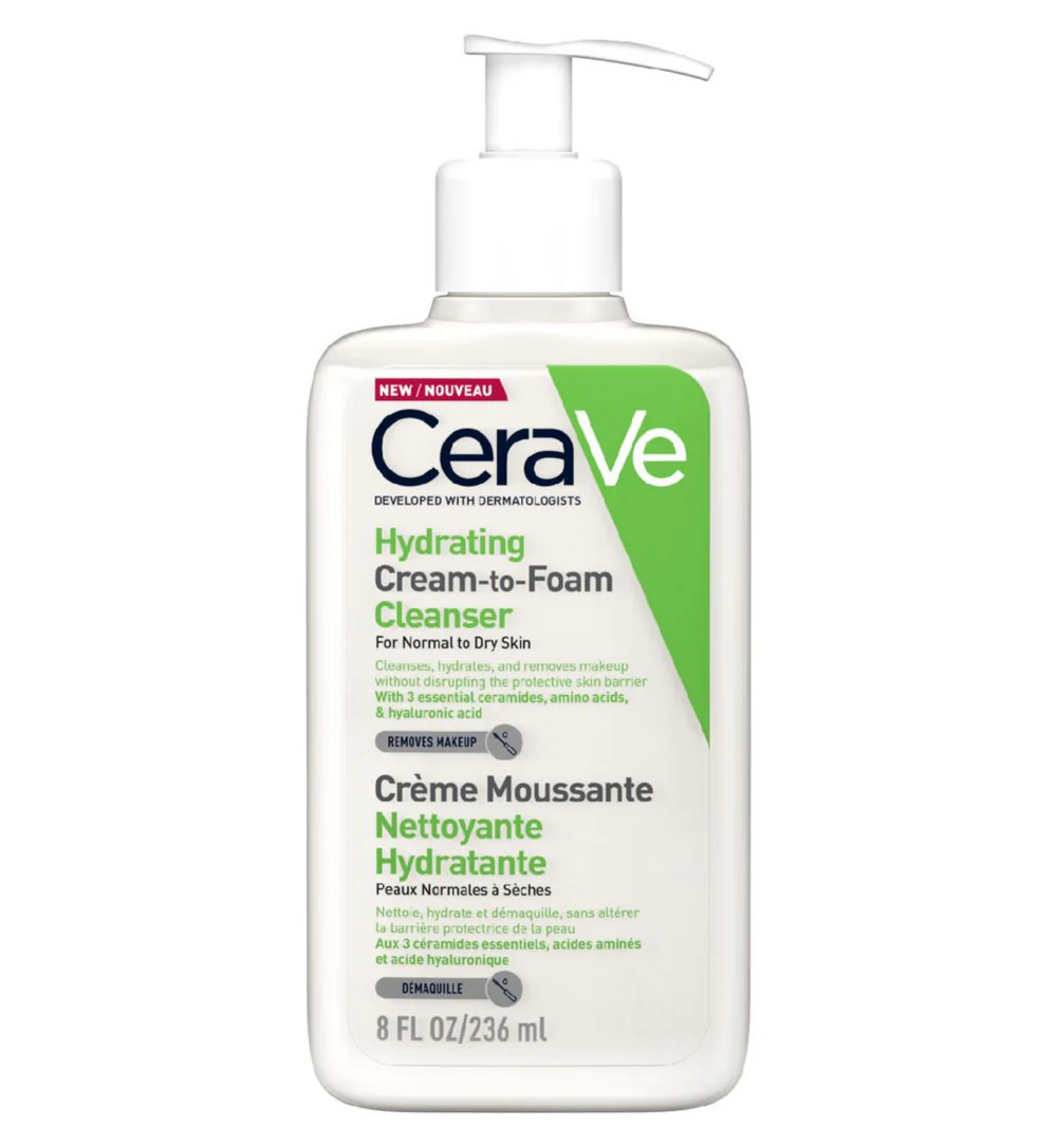 CeraVeHydratingCreamtoFoamCleanser236ml.webp Cerave Hydrating Cream-to-Foam Cleanser - Image 1