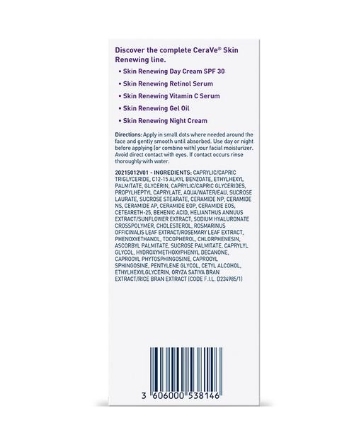 CeraVe_Skin_Renewing_Gel_Oil_10oz_Packaging_Back-700x875-v2.jpg Cerave Skin Renewing Gel Oil - Image 5