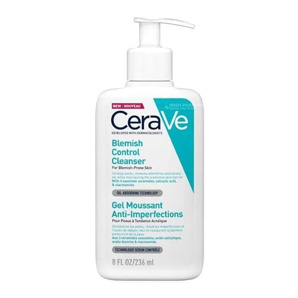 cerave-blemish-control-face-cleanser-with-2-salicylic-acid-niacinamide-for-blemish-prone-skin-236ml-1.jpeg Cerave Blemish Control Cleanser - Image 1