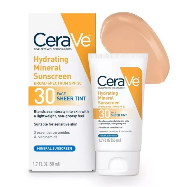 Cerave Hydrating Sunscreen SPF 30 Face Sheer Tint