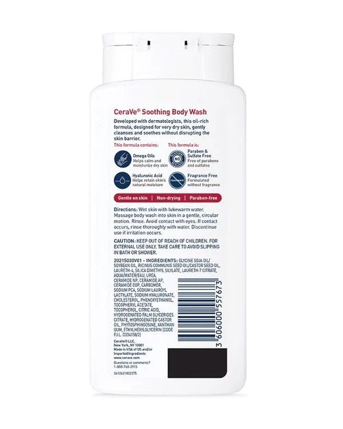 soothing-body-wash-back-700×875-v1.webp Cerave Soothing Body Wash - Image 4