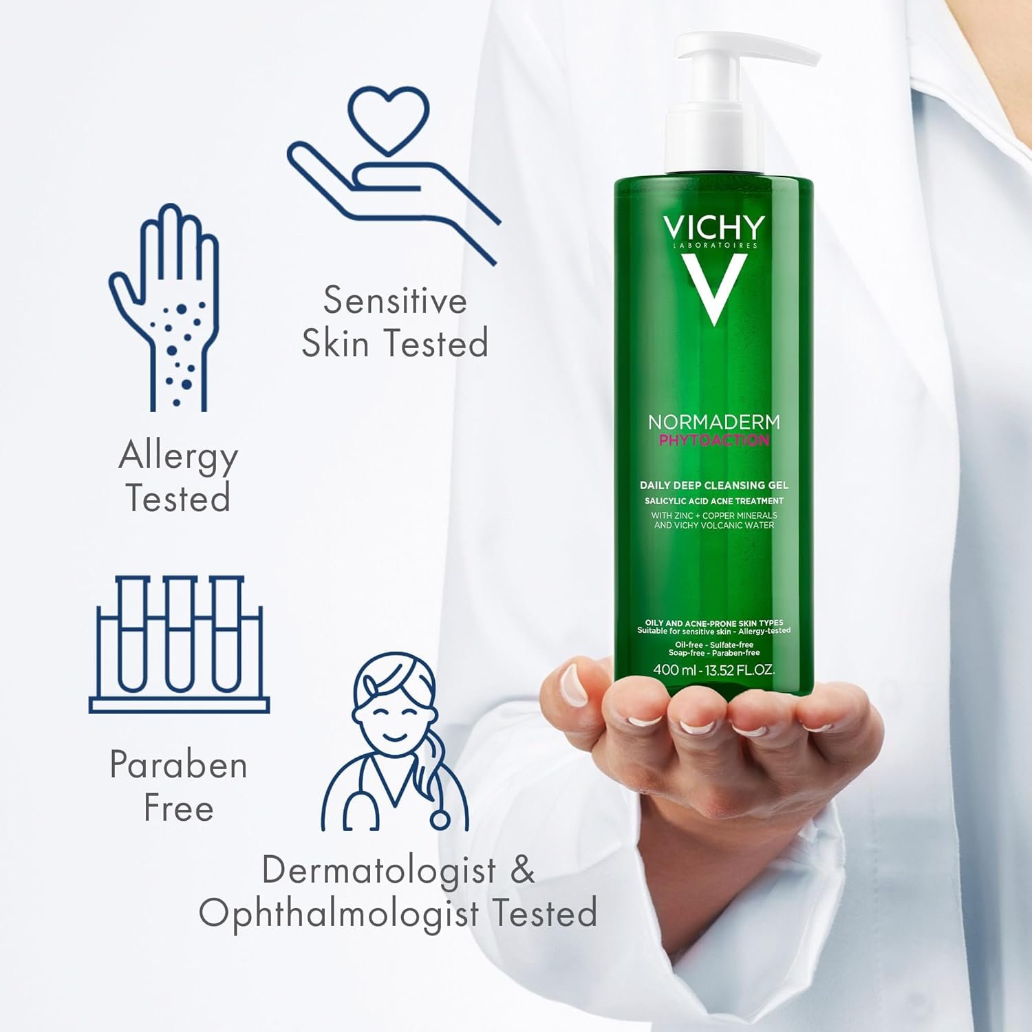 718I0Ma7iwL._SL1500_ Vichy Normaderm PhytoAction Salicylic Acid Gel Cleanser - Image 6