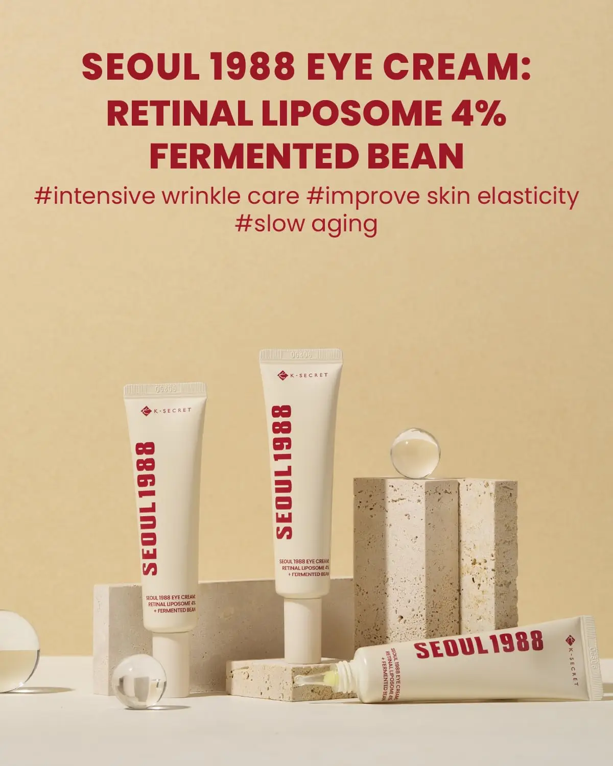 613H3MpSfSL._SL1500_ KSECRET SEOUL 1988 Eye Cream  Retinal Liposome 4% + Fermented Bean - Image 6
