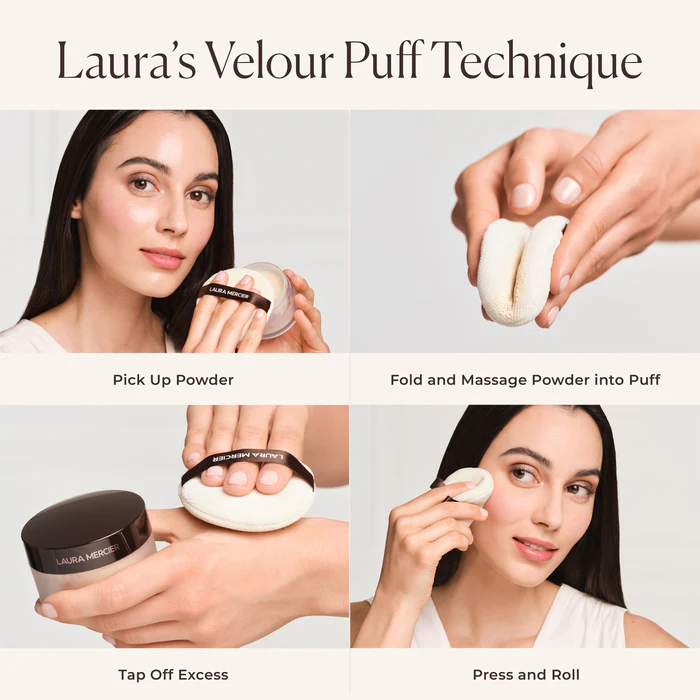 LM_2Q24_AO_PUFF_APPLICATION_3000x3000_TLSP Laura Mercier Translucent Loose Setting Powder - Image 7